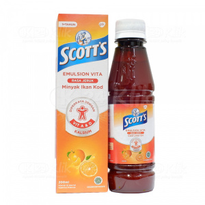 Scotts Emulsion Vita Orange 200ml (per Botol)